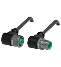 Pepperl+Fuchs V1-W-BK5M-PVC-U-V1-W Cordset M12 socket angled to M12 plug angled A-coded, 4-pin, PVC cable black, UL approved Turkiye