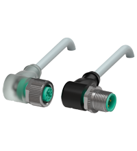 Pepperl+Fuchs V1-W-E2-5M-PVC-V1-W Cordset M12 socket angled A-coded LED 3-pin to M12 plug angled A-coded 3-pin, PVC cable grey Turkiye