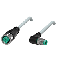 Pepperl+Fuchs V11-G-1,5M-PUR-V3-WM Cordset M12 socket straight to M8 plug angled A-coded, 3-pin, PUR cable grey Turkiye