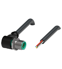 Pepperl+Fuchs V19S-W-BK2M-PUR-U Male cordset single-ended M12 angled A-coded, 8-pin, PUR cable black, UL approved Turkiye