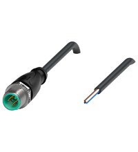 Pepperl+Fuchs V1S-G-BK3M-PVC-U Male cordset single-ended M12 straight A-coded, 4-pin, PVC cable black, UL approved