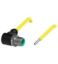 Pepperl+Fuchs V1S-W-YE2M-PVC-U Male cordset single-ended M12 angled A-coded, 4-pin, PVC cable yellow, UL approved