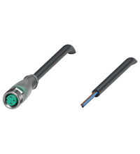 Pepperl+Fuchs V3-GM-E2-BK2M-PVC-U Female cordset single-ended M8 straight A-coded, LED 3-pin, PVC cable black, UL approved Turkiye