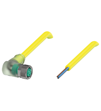 Pepperl+Fuchs V3-WM-E2-YE2M-PVC-U Female cordset single-ended M8 angled A-coded, LED 3-pin, PVC cable yellow, UL approved Turkiye