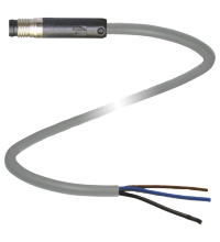 Pepperl+Fuchs V3S-GR-2M-PVC Male cordset single-ended M8 snap-lock straight A-coded, 3-pin, PVC cable grey Turkiye