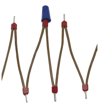 Pepperl+Fuchs VAZ-CHAIN-BU/BN70MM/1,0-25 25-point wiring link for control cabinet modules with screw terminals