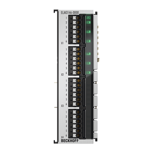 Beckhoff ELM3146-0000 EtherCAT Terminal, 6-channel analog input, multi-function, ±10…±125 V, ±20 mA, 24 bit, 1 ksps Turkiye