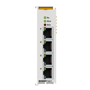 Beckhoff EL6614 EtherCAT Terminal, 4-port communication interface, Ethernet switch port
