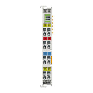 Beckhoff EL9222-5500 Overcurrent protection terminal, 24 V DC, 2-channel, max ∑ 10 A, adjustable