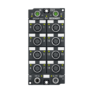 Beckhoff EP2339-0022 EtherCAT Box, 16-channel digital combi, 24 V DC, 3 ms, 05 A, M12 Turkiye