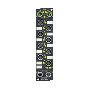 Beckhoff EP2308-0001 EtherCAT Box, 4-channel digital input + 4-channel digital output, 24 V DC, 3 ms, 05 A, M8