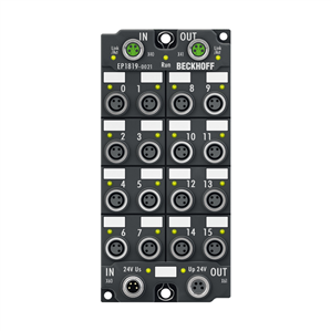 Beckhoff EP1819-0021 EtherCAT Box, 16-channel digital input, 24 V DC, 10 µs, M8 Turkiye