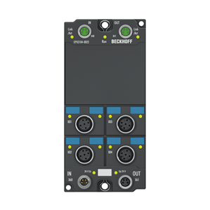 Beckhoff EPX3184-0022 EtherCAT Box, 4-channel analog input, current, 4…20 mA, 16 bit, single-ended, M12, HART, Ex i