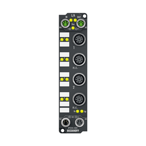Beckhoff EP3184-1002 EtherCAT Box, 4-channel analog input, multi-function, ±10 V, 0/4…20 mA, 16 bit, single-ended, M12 Turkiye