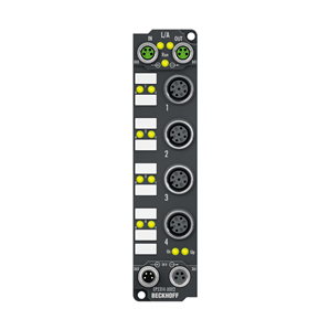 Beckhoff EP3314-0002 EtherCAT Box, 4-channel analog input, temperature, thermocouple, 16 bit, M12