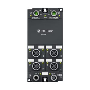 Beckhoff EP6224-2022 EtherCAT Box, 4-channel communication interface, IO-Link, master, Class A, M12 Turkiye