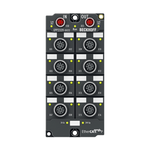 Beckhoff EPP2339-0022 EtherCAT P Box, 16-channel digital combi, 24 V DC, 3 ms, 05 A, M12