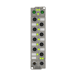 Beckhoff ER2338-1001 EtherCAT Box, 8-channel digital combi, 24 V DC, 3 ms, 05 A, M8, zinc die-cast Turkiye