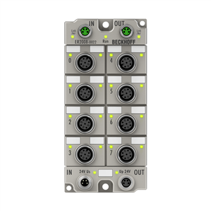 Beckhoff ER2008-0022 EtherCAT Box, 8-channel digital output, 24 V DC, 05 A, M12, zinc die-cast Turkiye