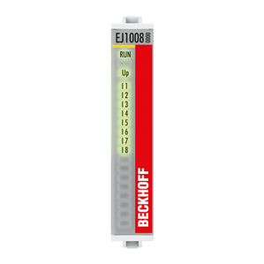 Beckhoff EJ1008 EtherCAT plug-in module, 8-channel digital input, 24 V DC, 3 ms