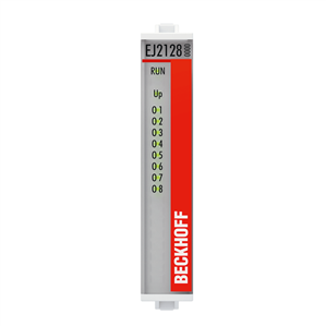 Beckhoff EJ2128 EtherCAT plug-in module, 8-channel digital output, 33 V DC/5 V DC, 20 mA