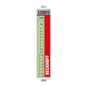 Beckhoff EJ2889 EtherCAT plug-in module, 16-channel digital output, 24 V DC, 05 A, ground switching Turkiye