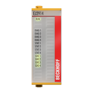 Beckhoff EJ2914 EtherCAT plug-in module, 4-channel digital output, 24 V DC, 05 A, TwinSAFE, TwinSAFE Logic Turkiye
