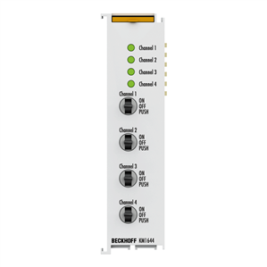 Beckhoff KM1644 Bus Terminal module, 4-channel digital input, 24 V DC, manual operation Turkiye