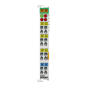 Beckhoff KL3403 Bus Terminal, 3-channel analog input, power measurement, 500 V AC, 1 A, 16 bit Turkiye