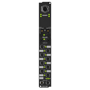Beckhoff IL2301-B901 Coupler Box, 4-channel digital input + 4-channel digital output, Ethernet, 24 V DC, 3 ms, 05 A, M8