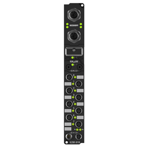 Beckhoff IL2301-B110 Coupler Box, 4-channel digital input + 4-channel digital output, EtherCAT, 24 V DC, 3 ms, 05 A, M8