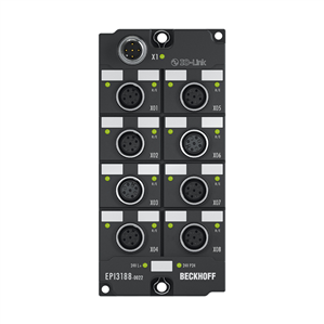 Beckhoff EPI3188-0022 IO-Link box, 8-channel analog input, multi-function, ±10 V, 0/4…±20 mA, 16 bit, single-ended, M12 Turkiye