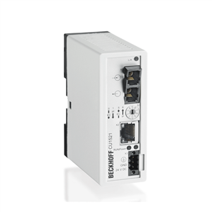 Beckhoff CU1521 Infrastructure, media converter, Ethernet/EtherCAT, 100 Mbit/s, 24 V DC, fiber optic multi-mode