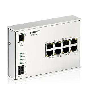 Beckhoff CU2508 Infrastructure, 8-port port multiplier, Ethernet, 24 V DC, RJ45