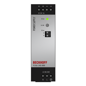 Beckhoff PS1061-2405-0000 Power supply PS1000; output: 24 V DC, 5 A; input: AC 200…240 V, 1-phase Turkiye