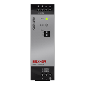 Beckhoff PS1021-2405-0000 Power supply PS1000; output: 24 V DC, 5 A; input: AC 100…120/200…240 V, 1-phase