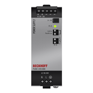 Beckhoff PS2001-2420-0000 Power supply PS2000; output: 24 V DC, 20 A; input: AC 100…240 V/DC 110…150 V, 1-phase