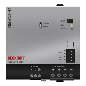 Beckhoff PS3011-2440-0000 Power supply PS3000; output: 24 V DC, 40 A; input: AC 100…240 V, 1-phase Turkiye