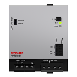 Beckhoff PS9771-2440-0000 DC/DC converter PS9700; output: 24 V DC / 40 A; input: 475…750 V DCNew