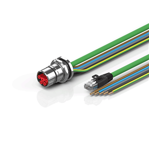 Beckhoff ZK7714-BY00-Axxx B23, ENP cable, PUR, 5 G 40 mm² + (1 x 4 x AWG22), drag chain suitable, key 2 (400 V AC) Turkiye