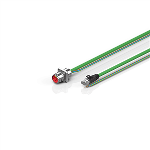 Beckhoff ZK7906-AH00-Axxx ENP cable, PUR, 3 G 15 mm² + (1 x 4 x AWG22), drag chain suitable, key 3 (user-defined voltage)