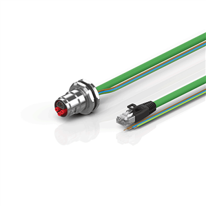 Beckhoff ZK7910-BO00-Axxx B17, ENP cable, PUR, 3 G 25 mm² + (1 x 4 x AWG22), drag chain suitable, key 3 (user-defined voltage)