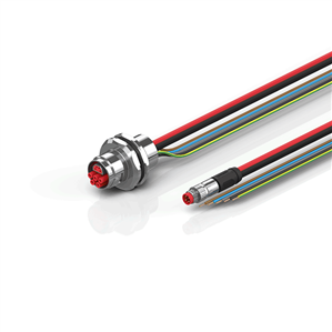 Beckhoff ZK7908-AW00-0xxx B17, ECP cable, PUR, 5 G 15 mm² + (1 x 4 x AWG22), drag chain suitable, key 3 (user-defined voltage)