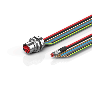 Beckhoff ZK7A14-AU00-0xxx B23, ECP cable, PUR, 5 G 40 mm² + (1 x 4 x AWG22), drag chain suitable, key 3 (user-defined voltage)