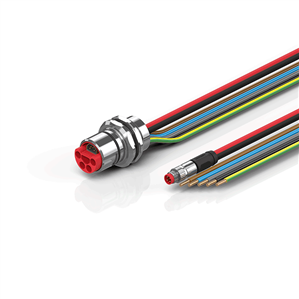 Beckhoff ZK7714-AX00-0xxx B23, ECP cable, PUR, 5 G 40 mm² + (1 x 4 x AWG22), drag chain suitable, key 1 (400 V AC)