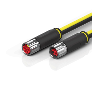 Beckhoff ZK7714-3031-Axxx B23, ENP cable, PUR, 5 G 40 mm² + (1 x 4 x AWG22), drag-chain suitable, key 2 (400 V AC)