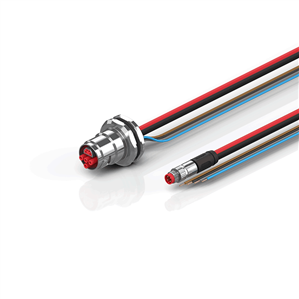Beckhoff ZK7624-BU00-0xxx B17, ECP cable, PUR, 4 x 15 mm² + (1 x 4 x AWG22), drag chain suitable, key 2 (user-defined voltage)