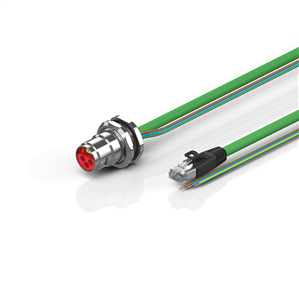 Beckhoff ZK7610-BN00-Axxx B17, ENP cable, PUR, 3 G 25 mm² + (1 x 4 x AWG22), drag chain suitable, key 2 (230 V AC)