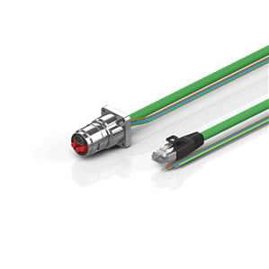 Beckhoff ZK7606-BK00-Axxx B17, ENP cable, PUR, 3 G 15 mm² + (1 x 4 x AWG22), drag chain suitable, key 2 (230 V AC)