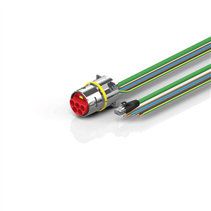 Beckhoff ZK7425-BW00-Axxx B40, ENP cable, PUR, 5 G 160 mm² + (1 x 4 x AWG22), drag chain suitable, key 1 (2 x 24 V DC + PE)